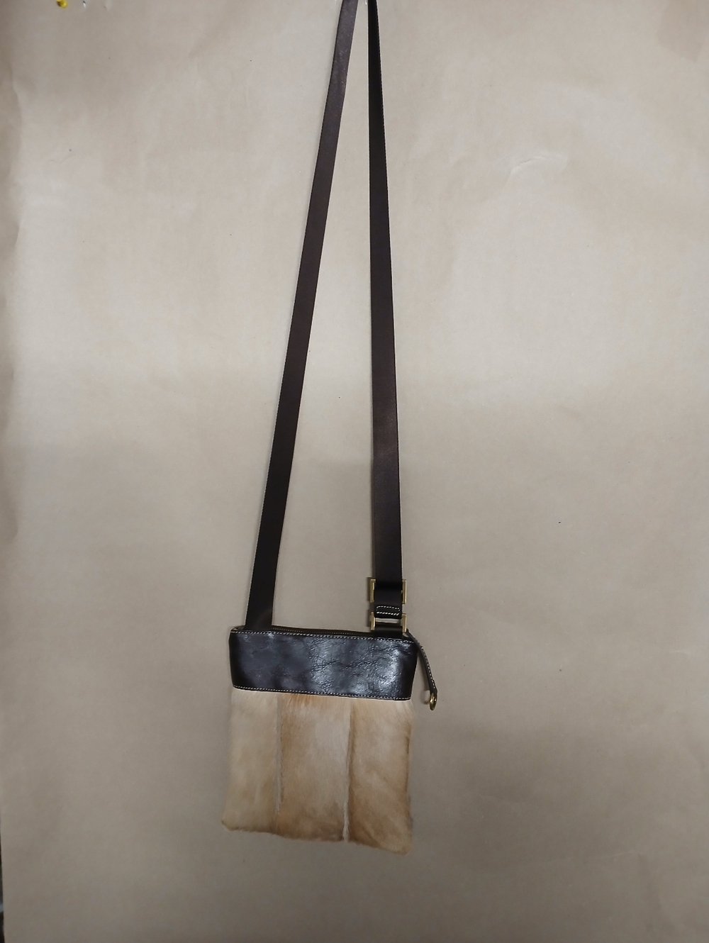 Diane Gail Women's Bag in Brown and Cream - Sleek Two-Tone Design Crossbody Bag